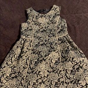 Beautiful black and gold girl dress